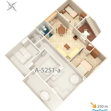 Apartament With A Parking Space Mimice, Omis - 5251